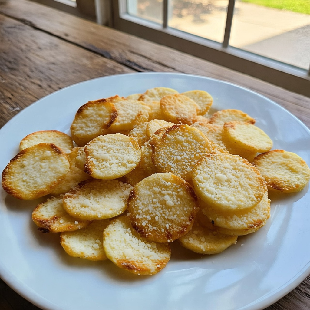 Chips de Queijo Crocante – Super Fáceis