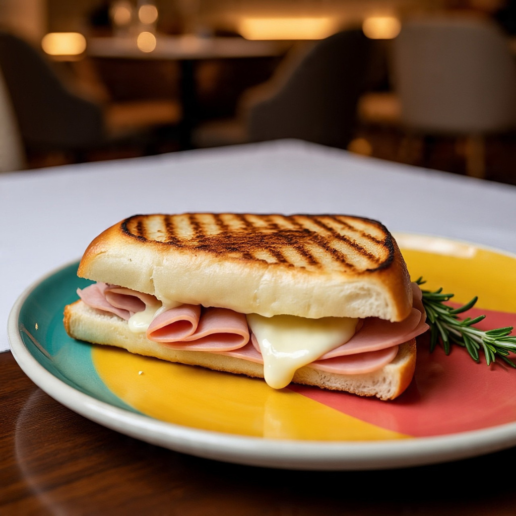 Panini Low Carb com Pão de Nuvem Recheado e Crocante